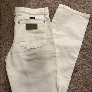 Wrangler Men's Cream Bootcut Jeans